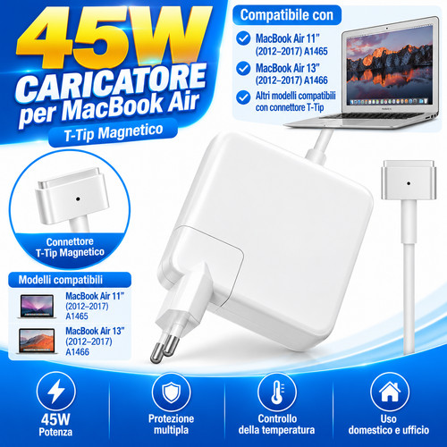 Caricatore mac book air 45w - caricatore,