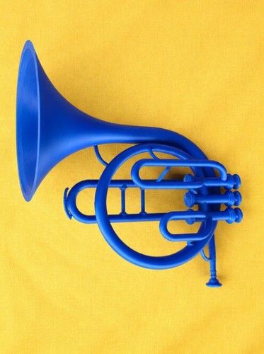 Corno francese blu how - corno,